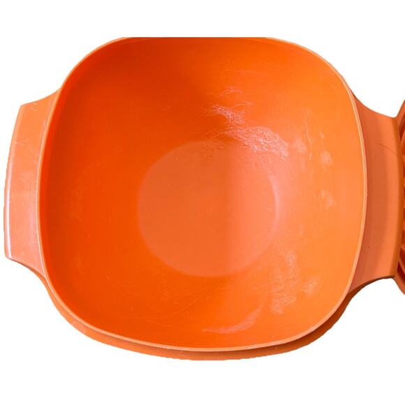 VTG Tupperware Bowls (4) Seal N Serve Harvest Colors 1436 + Orange Kitchen + Lid - Picture 4 of 8